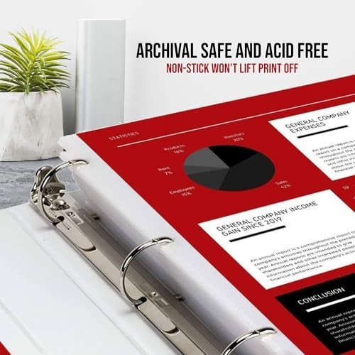 11x17 Landscape Sheet Protectors - 25 Pack, Side Loading, Store & Display Docume