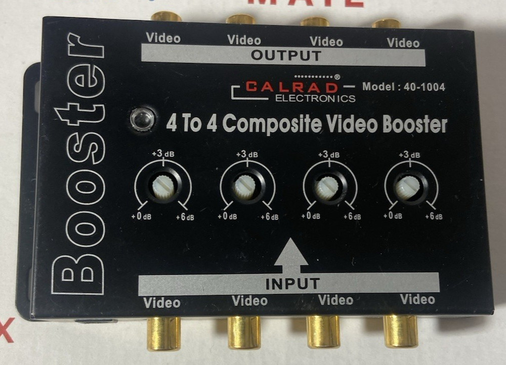 CALRAD Electronics 4 x 4 Composite Video Booster Model 40-1004 - Unit Only