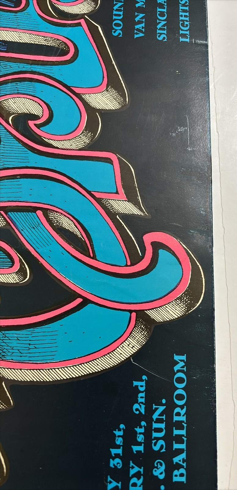 Vintage Original 1969 VAN MORRISON Avalon Concert Poster RICK GRIFFIN Junkyard