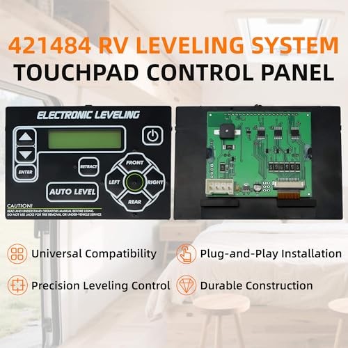 421484 RV Leveling System Touchpad Control Panel with Auto-Leveling Button