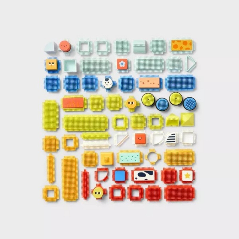 Interlocking Building Blocks Set - 80pc - Gigglescape™