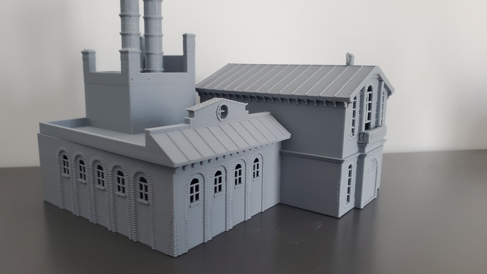 N scale building Old Brewery