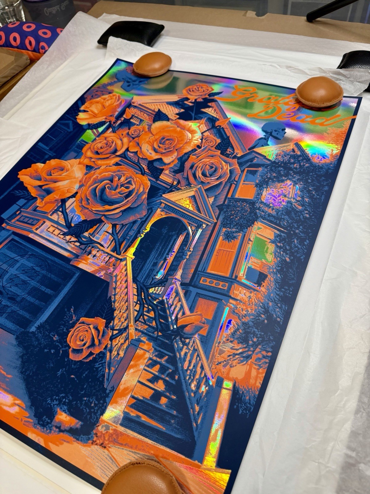 Paul Kreizenbeck "Grateful Dead" Rainbow Foil Variant Poster LE /50 MINT 💀🔥