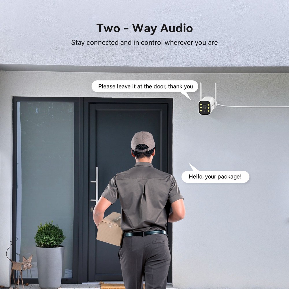 5MP Wireless CCTV Home Security Camera System Auto Cascading NVR AI Detection