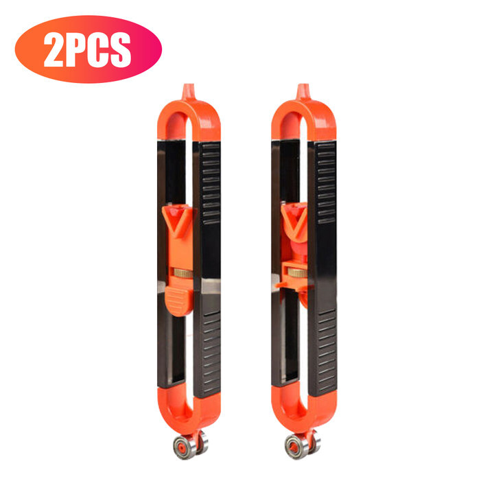 2x Precise Profile Contour Gauge Scribing Ruler w/Lock Carpenter Measuring Tool