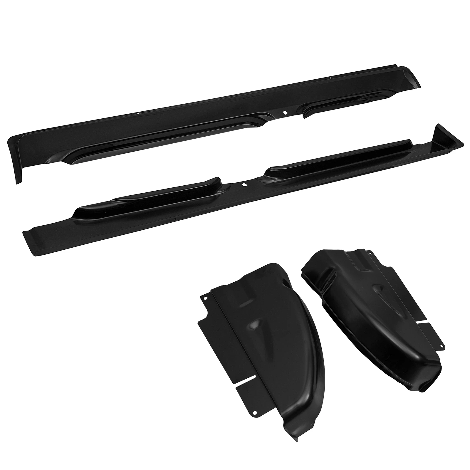 Fit 2002-2008 Dodge Ram Quad Cab 1500 2500 3500 Rocker Panels & Cab Corners 4PCS