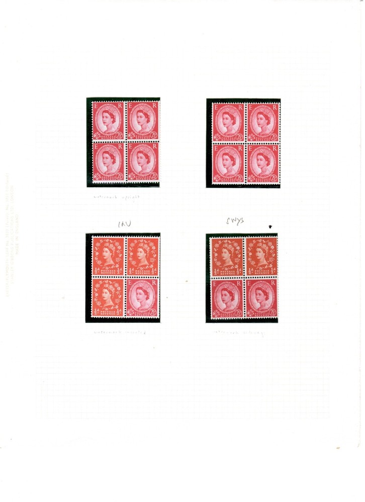 GB QEII booklet panes