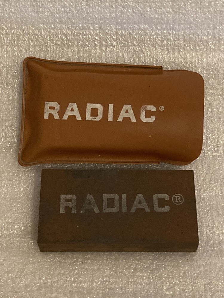 Vintage Radiac Double Sided Sharpening Stone Pocket Size