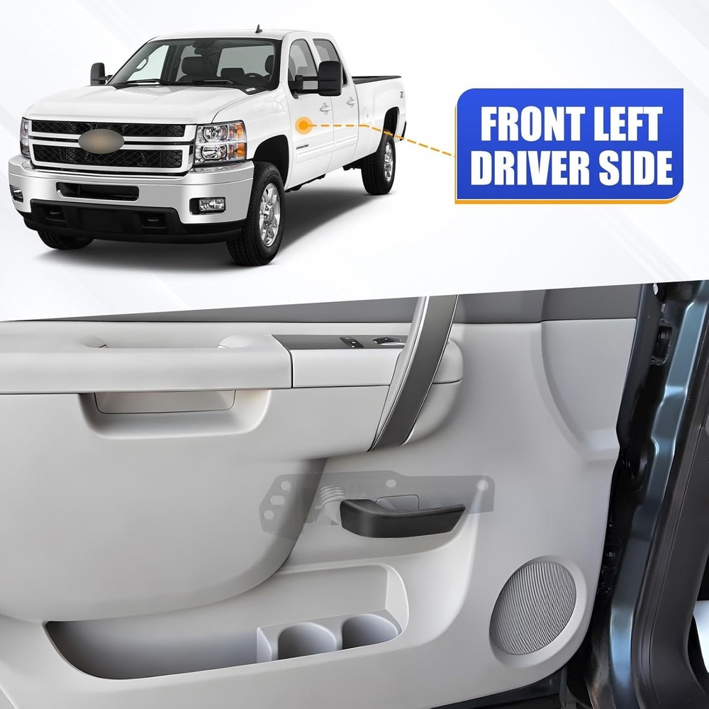 20833606 Left Driver Side Interior Door Handle Kit for 2007-2014 Chevy