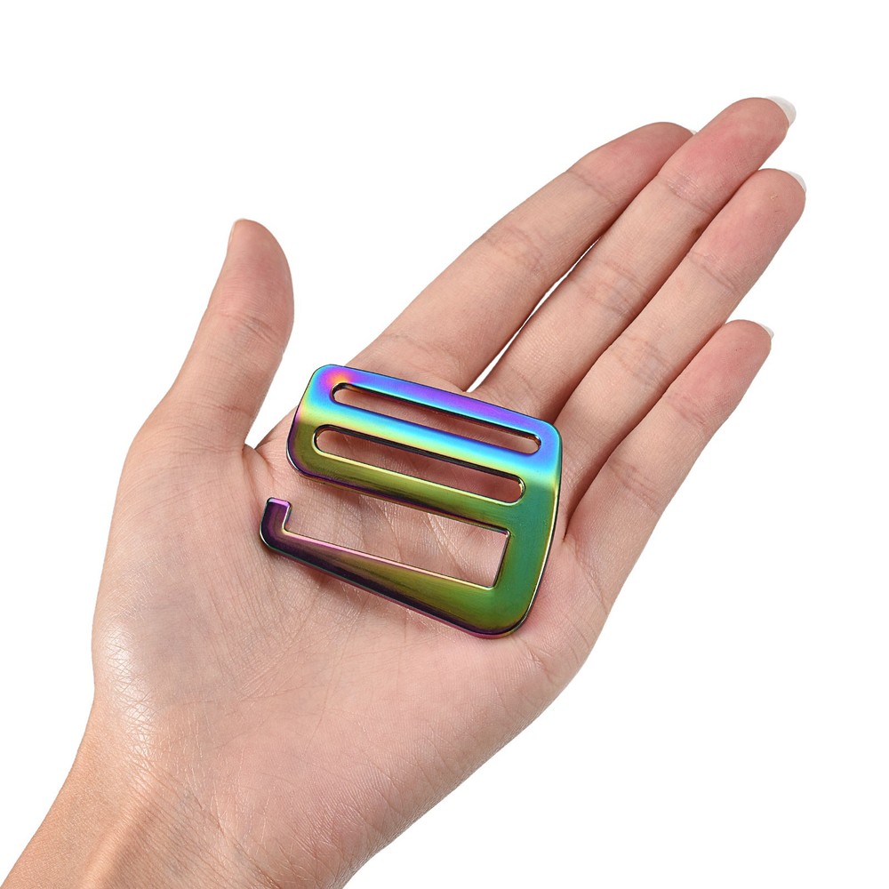 1.5" Webbing Release G Hook Buckle Adjuster for Backpack Strap, 4Pcs Multicolor