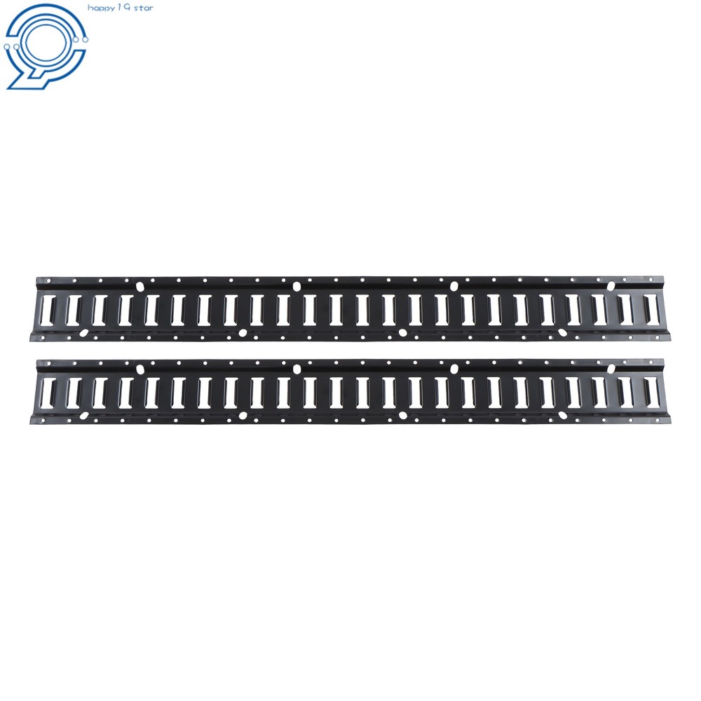 2 Pack 4' E Tie Down Rail Kit For Cargo Trailers Power Coated E-Tracks