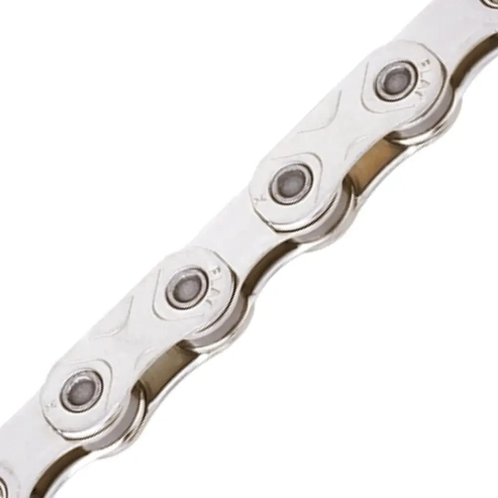 KMC Pre-Waxed XFLAT Flattop Chain. Silver