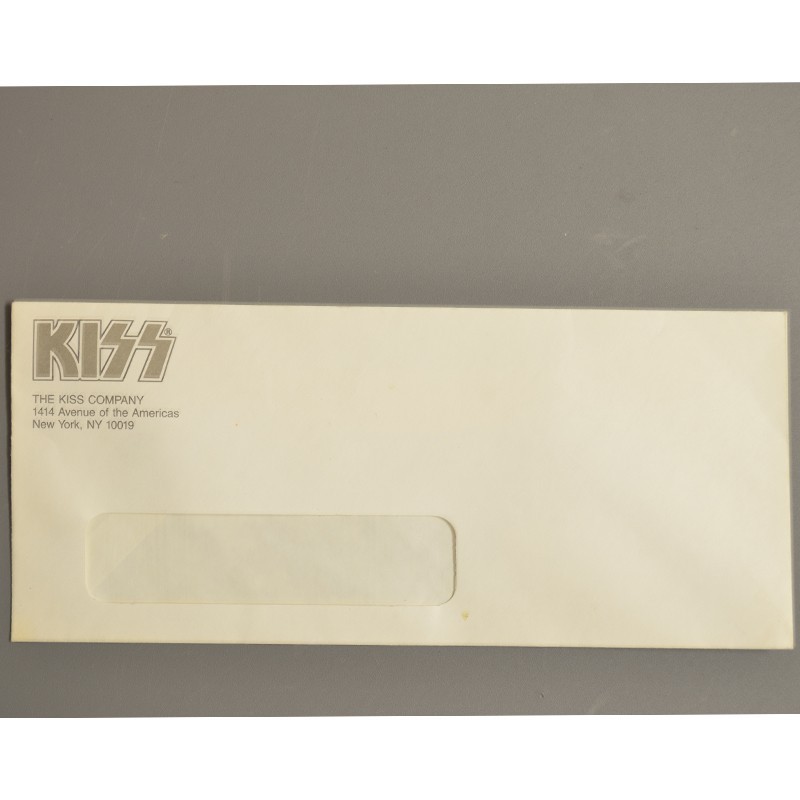 KISS Band Unused Sealed 1980's Envelope Office Stationary  Ships Free In USA