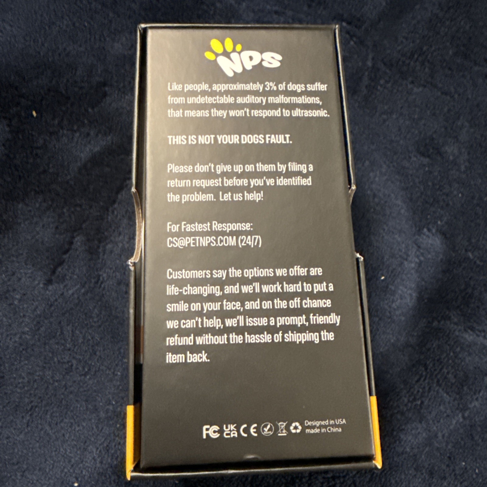 NPS Rechargeable Ultrasonic Dog Training Device Effective Safe Bark Control New