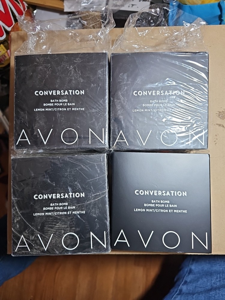Avon Coversation Bath Bomb Lemon Mint . 4 Pack