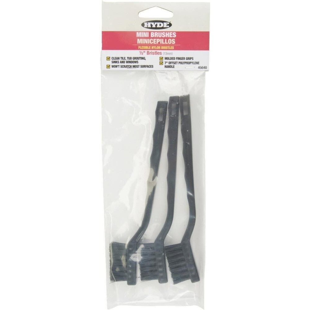 Hyde 3Pk Mini Nylon Brush