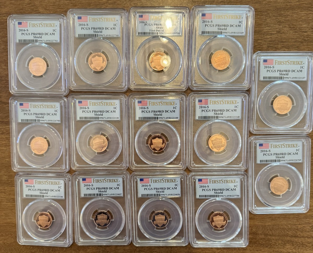 2016-S Proof Lincoln Cent-Shield- PCGS PR69 RD DCAM First Strike