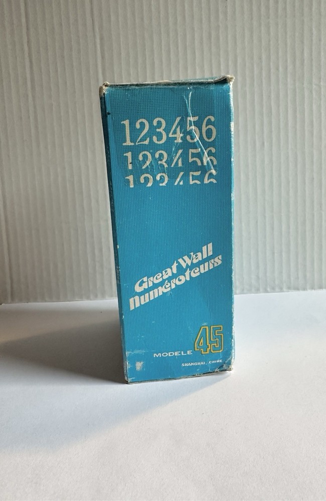 MODEL 45 GREAT WALL Vintage Self Inking Automatic NUMBERING MACHINE STAMP