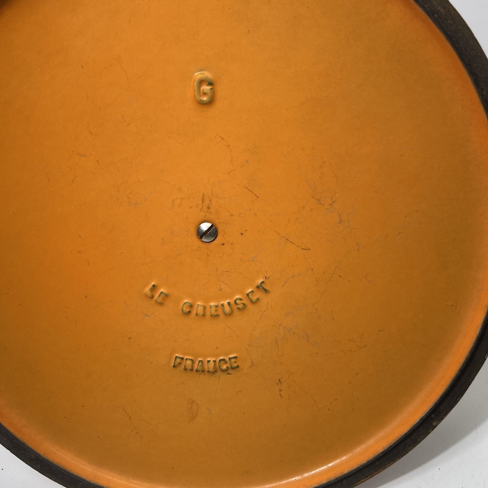 LE CREUSET France G Flame Cast Iron Stockpot Dutch Oven Replacement Lid Only