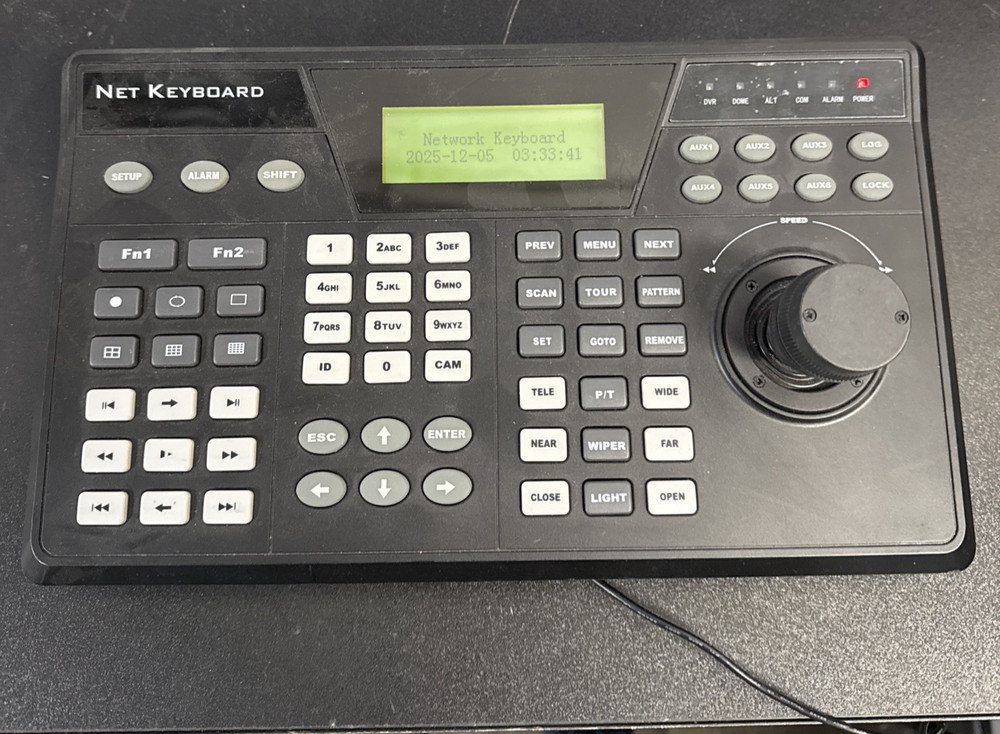 Net Key Board Controller Model KB210 For Surveillance Systems-W/Adapter