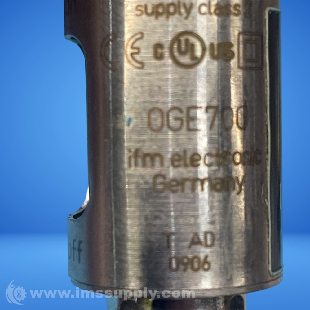 Ifm OGE700 Through-Beam Sensor FNIP