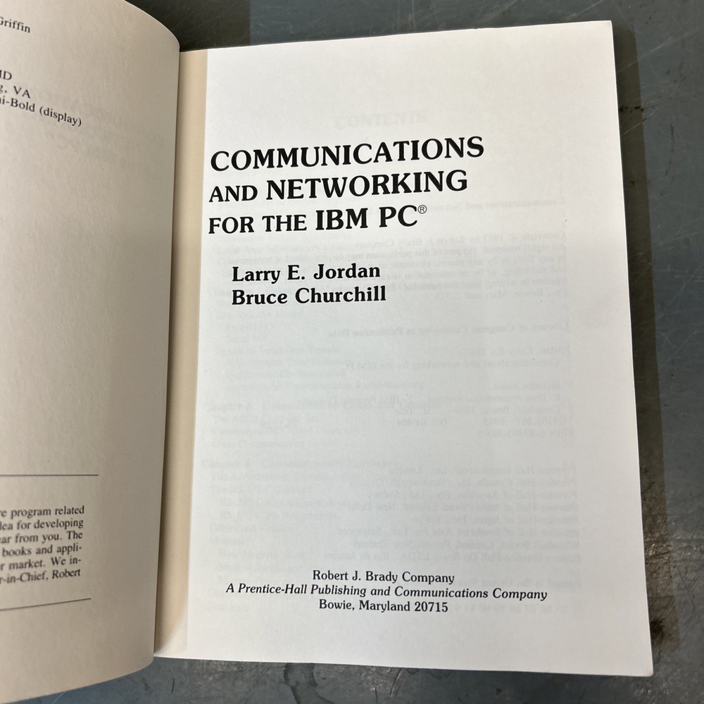 Communications & Networking For The IBM PC 1983