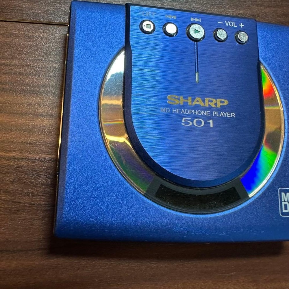 SHARP MD-ST501-A Portable MD Player 5538 From Japan