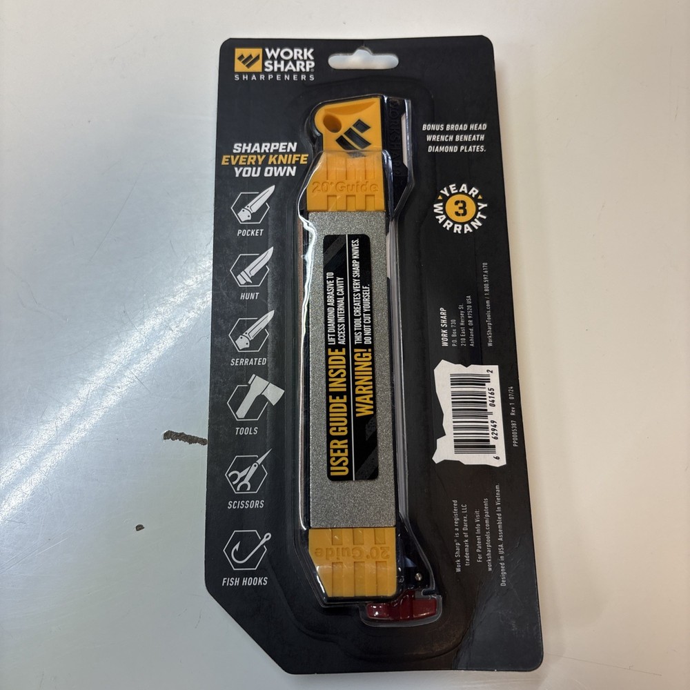 WORK SHARP Work Sharp Guided Field Sharpener, Compact Hunting Knife Sharpener