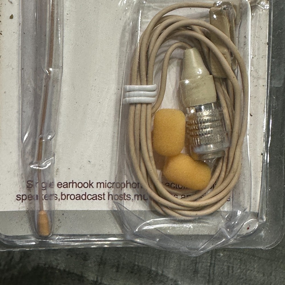 J K Light-Weight Headset Headworn Earhook Microphone MIC-J D4