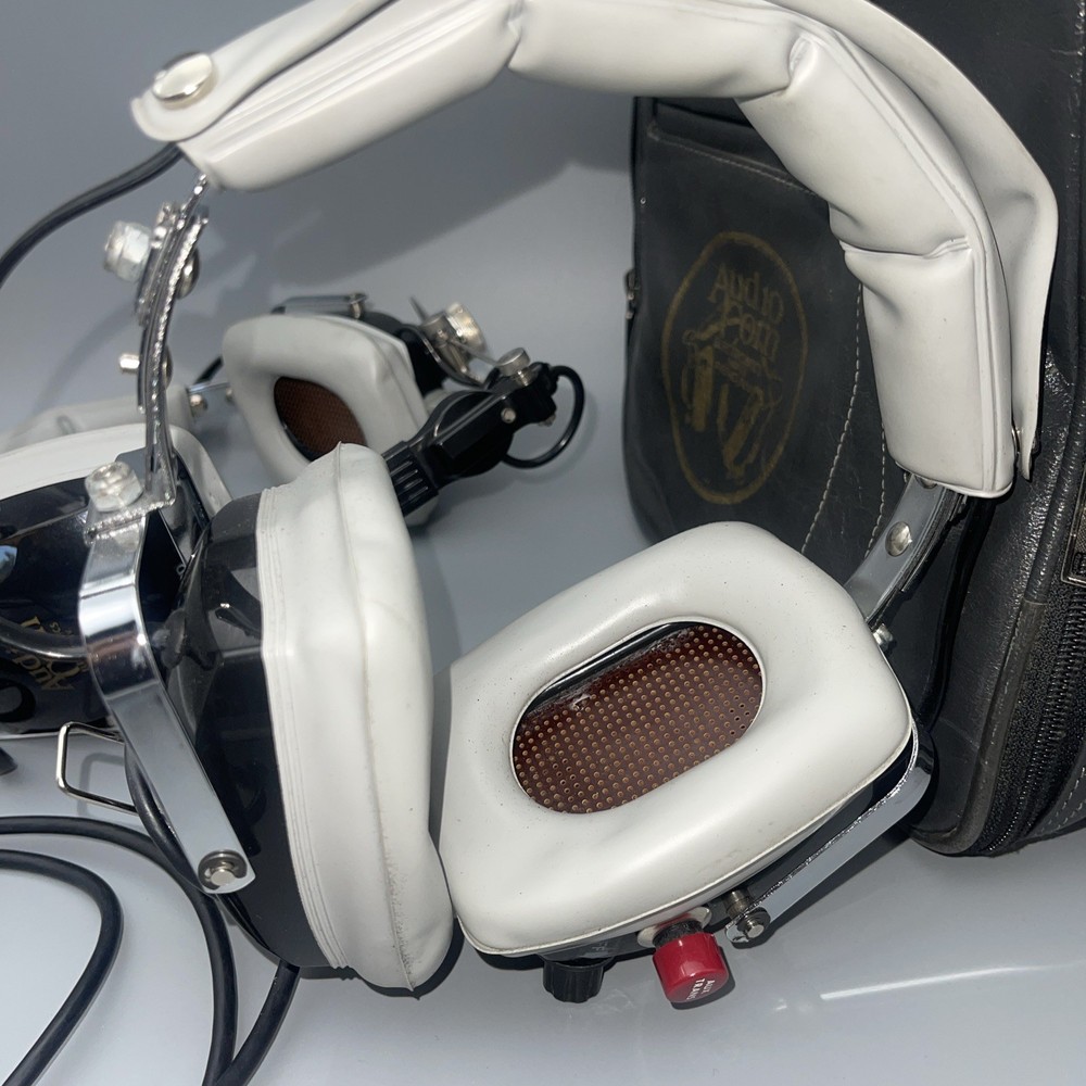 Vintage Audio Com Pilot & CoPilot Voice Activated Intercom Headphones Headset