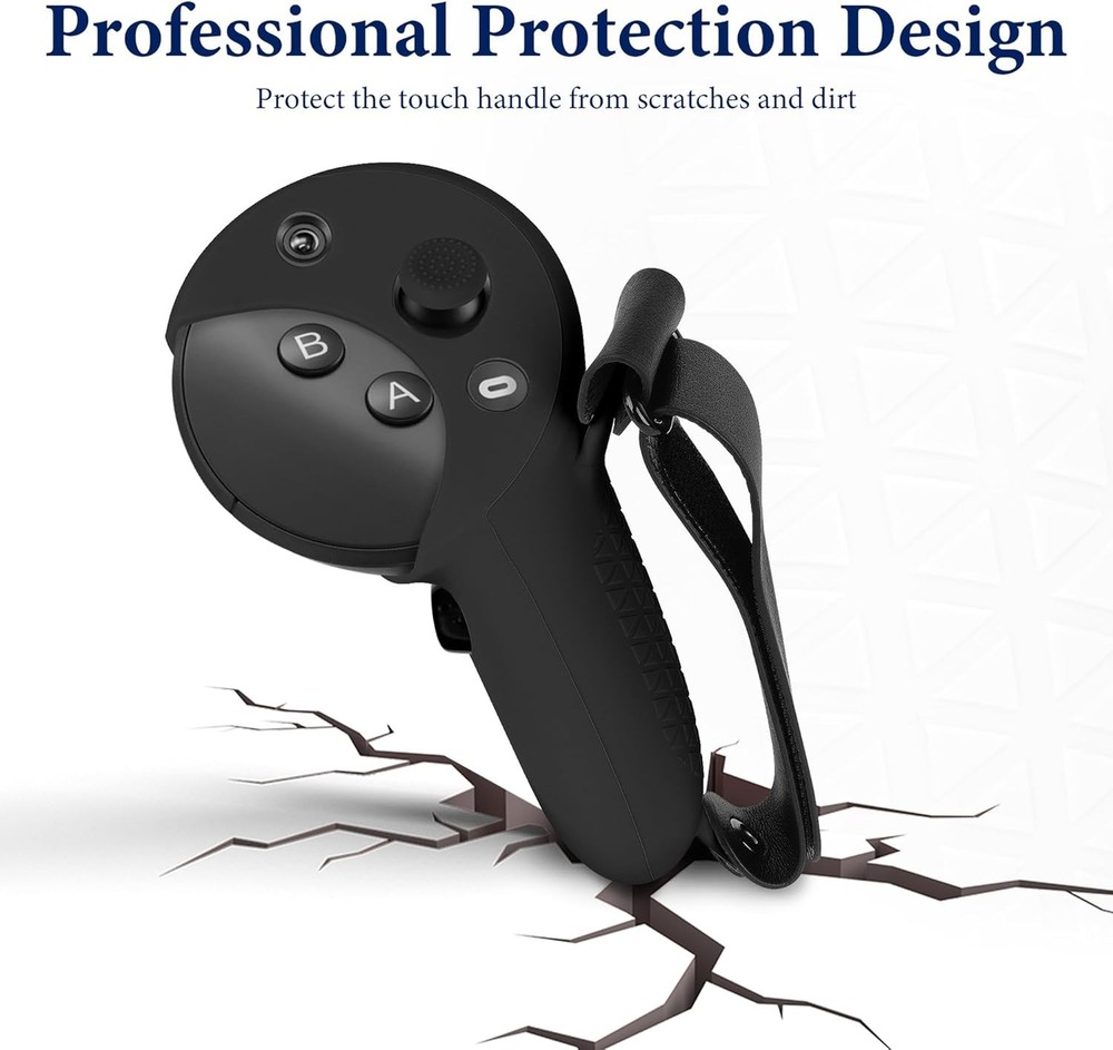 VR Silicone Controller Cover Compatible with Meta Quest Pro, Anti-Throw