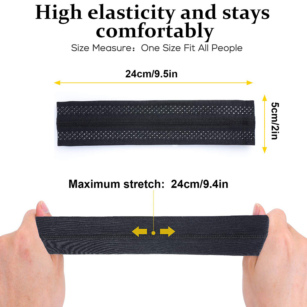 Sweatbands Sports Headband for Men Moisture Wicking Hairband Athletic Headbands