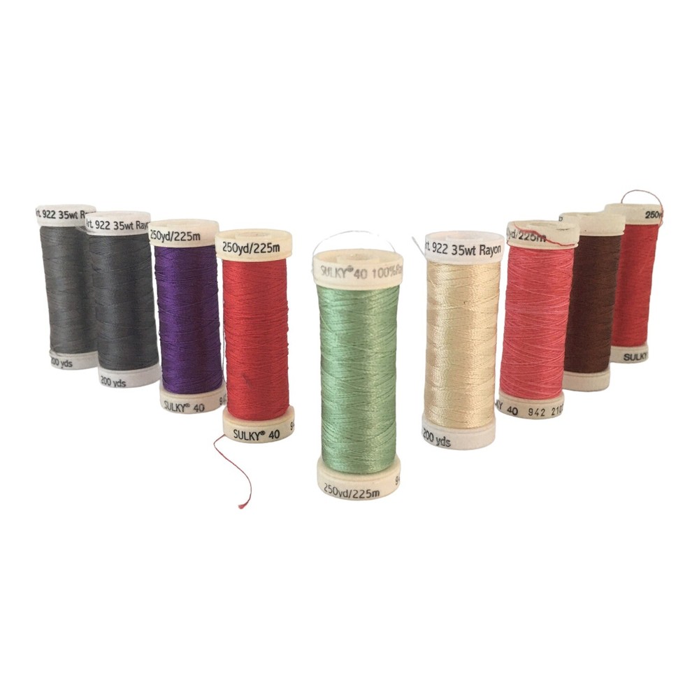 20 spools sulky 30 embroidery thread Germany assorted colors