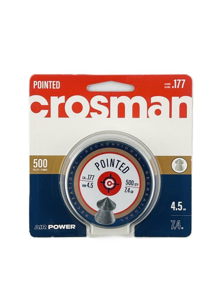 Crosman Pointed .177 Caliber Pellets, 500 ct.