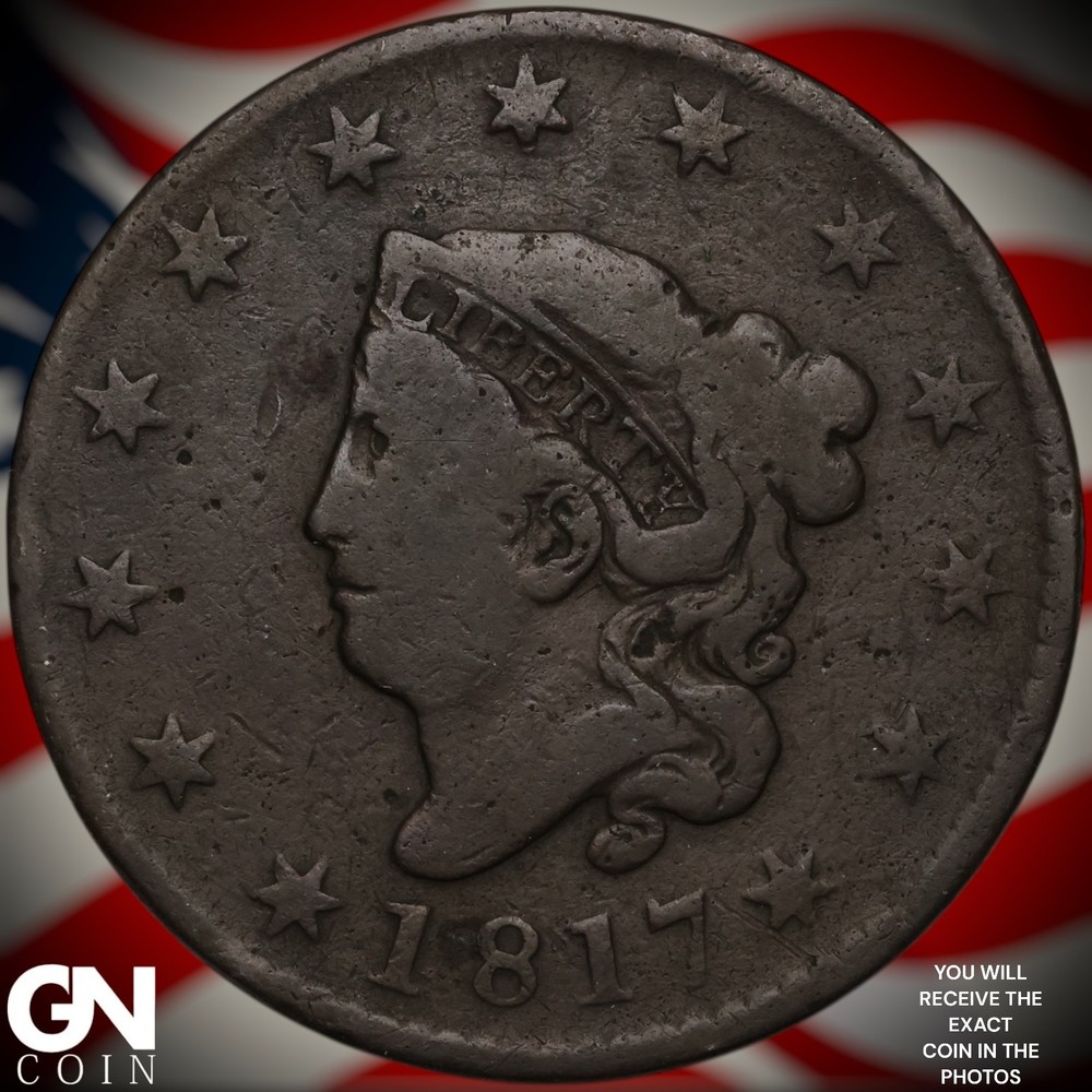 1817 Coronet Head Large Cent A3975