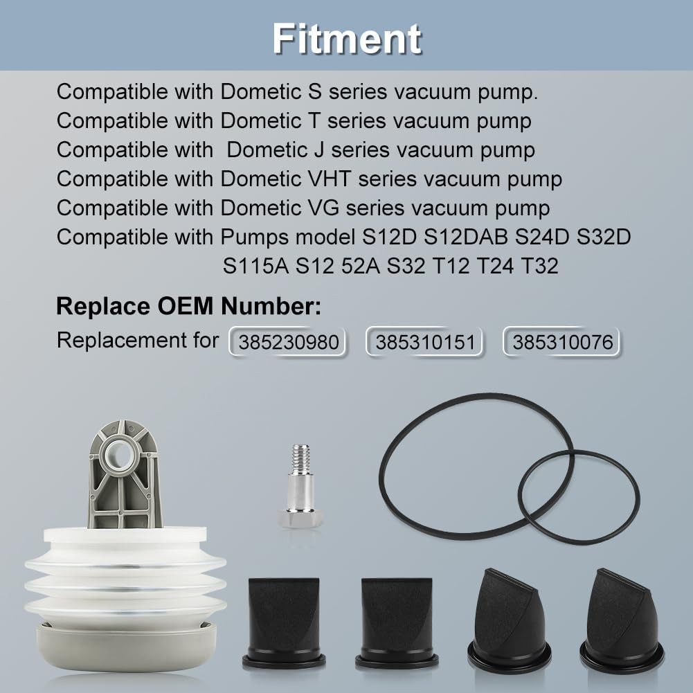 JDMON Pump Bellow Kit Toilet Bellows Compatible with Dometic...