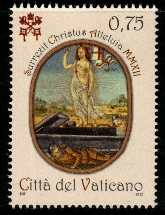 VATICAN 2012 EASTER MNH SC # 1493