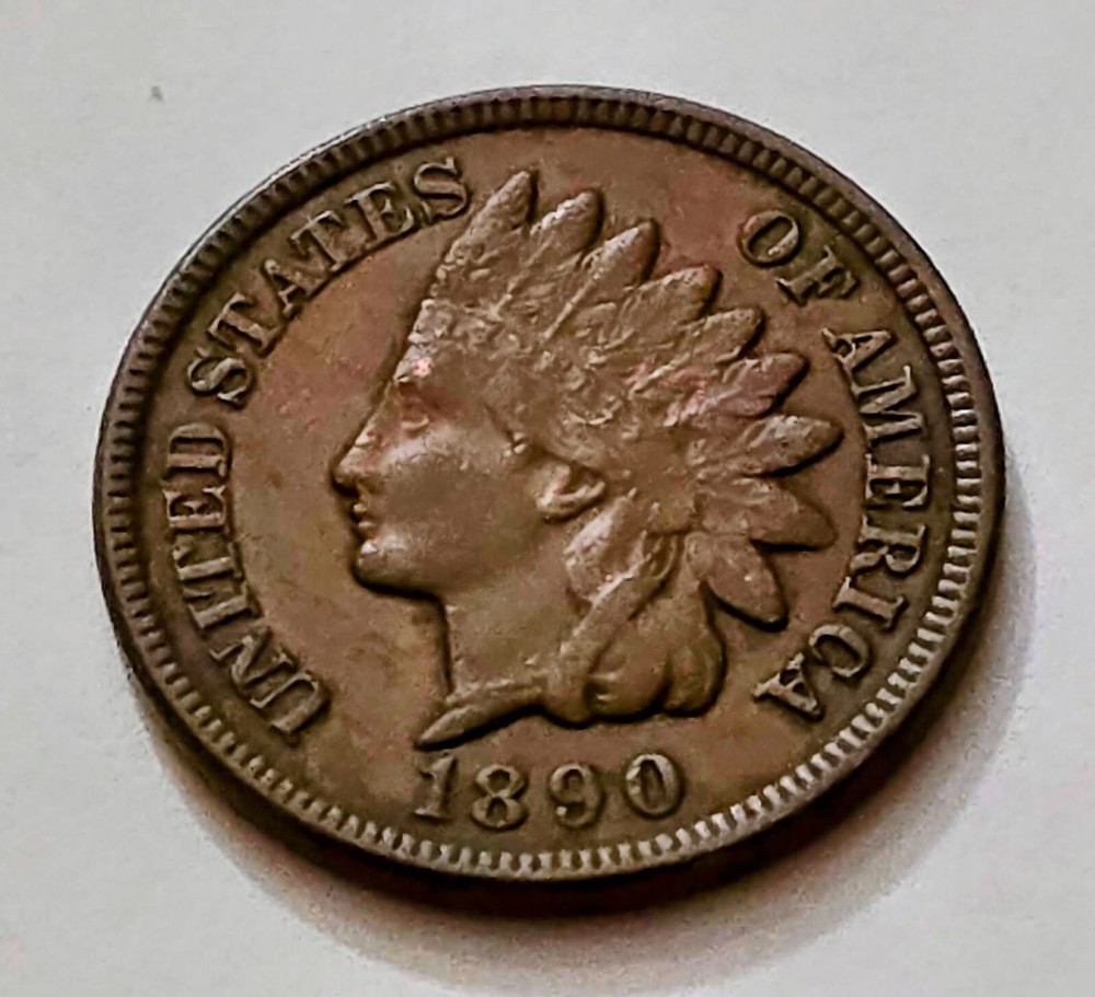 1890 Indian Head Cent Penny