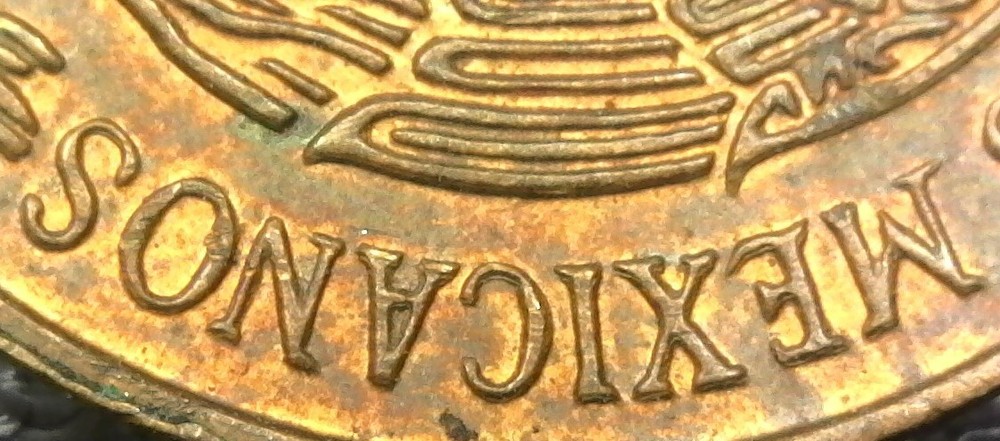 1973 Mexico 5 Centavos w/ Double Die DDO & DDR Error Inv#E5427
