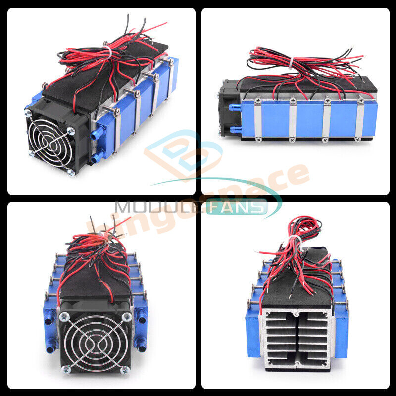 DC 12V 576W DIY Small Air Conditioning Refrigerator Cooler Cooling Module