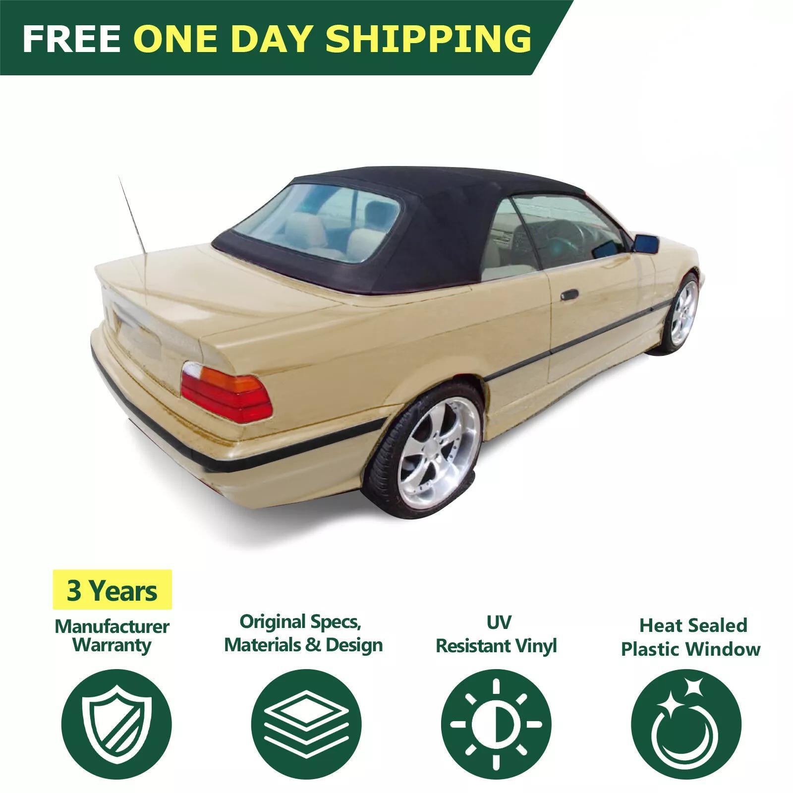 Convertible Soft Top w/Window for 1994-1999 BMW E36 318i 323i 325i 328i M3 Black