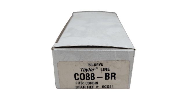 50-PACK Taylor CO88-BR Corbin Key Blank