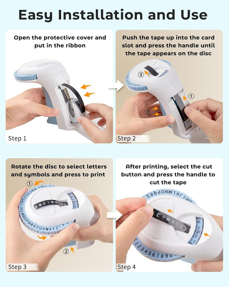 Dymo Omega 3D Embossing Label Maker with Embossing Label Tape 9mm Junior