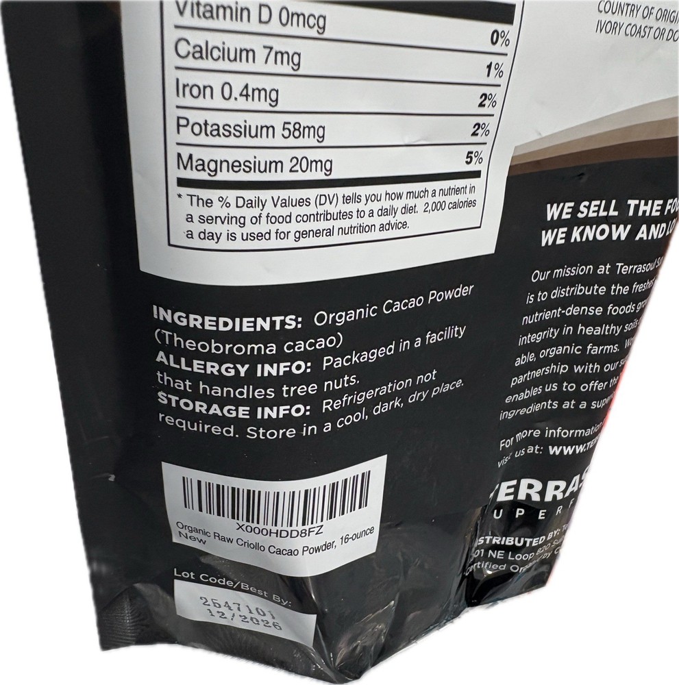 Cacao Ground 16 oz 100% Pure