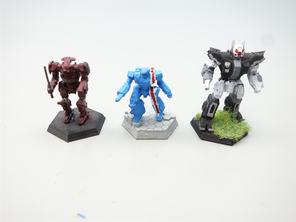 Battletech: 6x Mechs (painted)