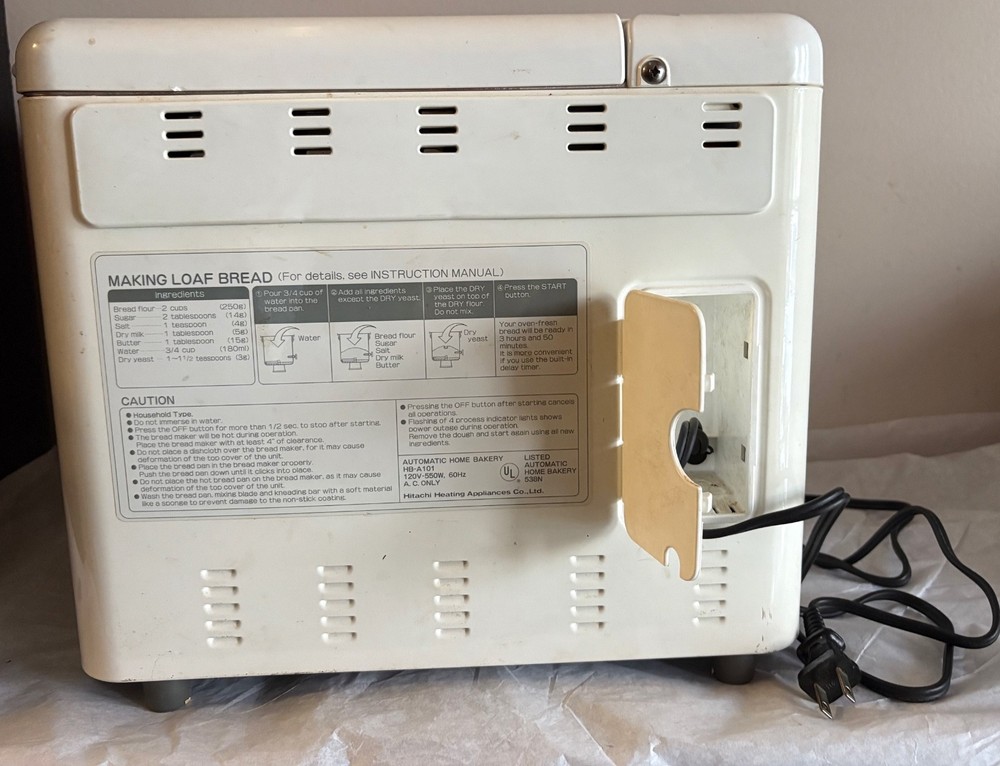 Hitachi Bread Maker Machine HB-A101 Automatic Home Bakery