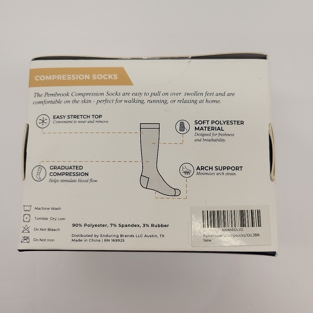 Pembrook Compression Socks XXL 3 pack