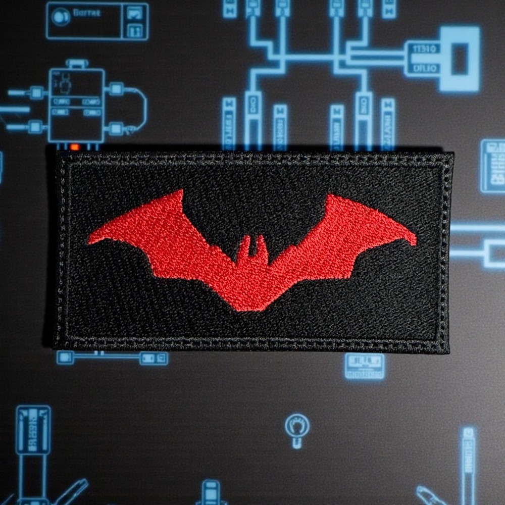 The Bat Embroidery Patch 2" X 4"