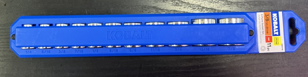 Kobalt 3/8 in drive 11pc 6-point socket set