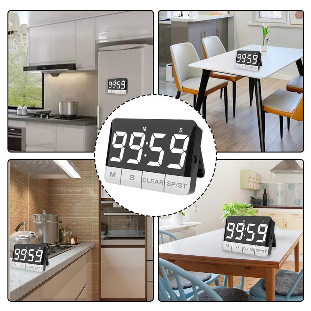 Countdown Timer for Kitchen and Student Use Magnetic and Portable Design